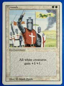 1 BANNED MTG Magic The Gathering Crusades | Revised Edition 3ED | 1994 | NM - Image 1