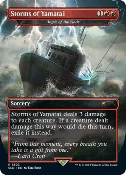 MTG English Storms of Yamatai - Anger of the Gods NM Normal Secret Lair - Image 1