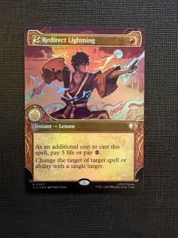 Redirect Lightning [Showcase Foil] #343 Magic Avatar: The Last Airbender MTG NM - Image 1