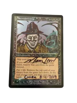 MTG Necropotence English Foil Extended Art Card Artist Proof Rare Japan - Image 1