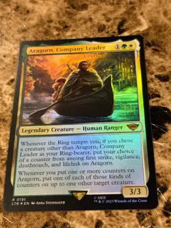 ARAGORN, COMPANY LEADER Magic MTG Lord of the Rings LOTR Foil - Image 1