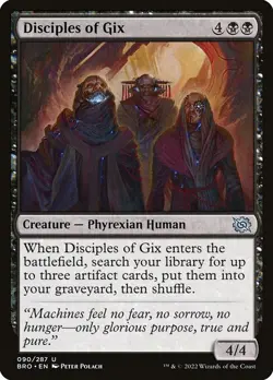 DISCIPLES OF GIX x4 mtg NM-M The Brothers War 4 Unc - Image 1