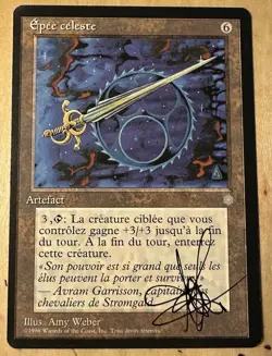 MTG ARTIST PROOF WB French Celestial Sword AP Time Walk Sketch Art Amy WEBER - Image 2