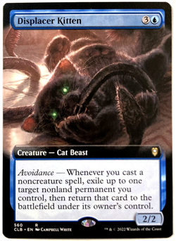 MTG Displacer Kitten *EXTENDED ART* Commander Legends Baldur's Gate 560 NM - Image 1
