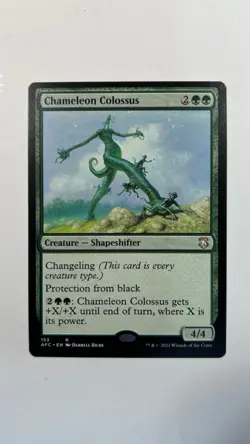 MTG Commander AFC Chameleon Colossus #153 Forgotten Realms Magic the Gathering - Image 1