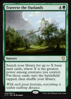 Traverse the Outlands - Light Play MTG Commander 2017 - Image 1