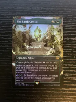 The Earth Crystal (Borderless FOIL) - Final Fantasy Magic The Gathering - Image 1
