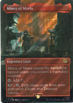 MTG: TLotR: Surge Foil Borderless Mines of Moria: Lightly Played Condition - Image 1