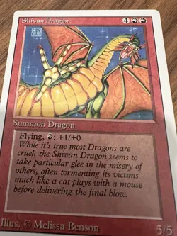 Shivan Dragon (NM) Revised Edition 3ED Magic MTG - Image 2
