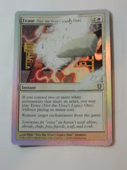 MTG - FOIL - Erase (Not the Urza's Legacy One) - Unhinged - NM - Image 1