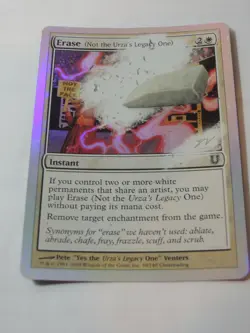 MTG - FOIL - Erase (Not the Urza's Legacy One) - Unhinged - NM - Image 3