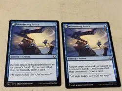 2 x mtg Boomerang Basics, sorcery lesson, Avatar the Last Airbender, unplayed - Image 1