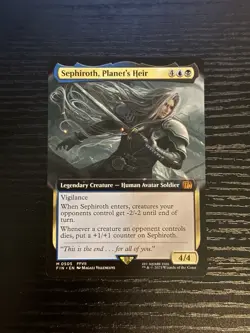 Sephiroth, Planet's Heir - (Borderless NON-FOIL) - Final Fantasy MTG Extended - Image 1