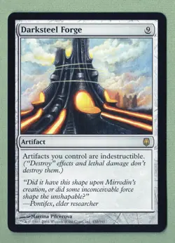 MTG DARKSTEEL FORGE - Magic 2004 DARKSTEEL SUBSET - RARE 110/165 - NEVER PLAYED - Image 2