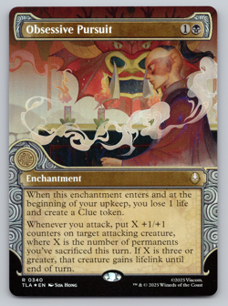 Obsessive Pursuit FOIL Showcase - MTG Avatar: The Last Airbender TLA - Image 1