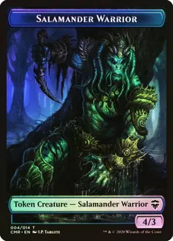 Salamander Warrior Token / Thrull Token Foil Commander Legends NM MTG - Image 1