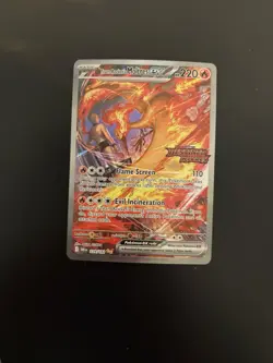 Pokemon TCG Team Rockets Moltres EX Destined Rivals Card 229/182 SIR Stamped - Image 2