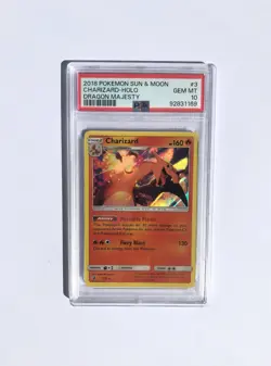 PSA 10 Charizard Holo 2018 Dragon Majesty 3/70 Holo Rare Pokemon Gem Mint - Image 1