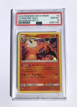 PSA 10 Charizard Holo 2018 Dragon Majesty 3/70 Holo Rare Pokemon Gem Mint - Image 4