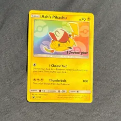 Pokemon TCG Ash's Pikachu SM109 Special Promo Card - Image 1