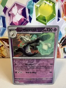 Alolan Marowak 057/159 Reverse Holo Uncommon Pokemon TCG S&V Journey Together NM - Image 1