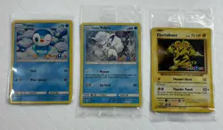 New Lot Of 3 Pokemon Holo Foil Exclusive Toys R Us Promo Cards Read Description! - Image 1