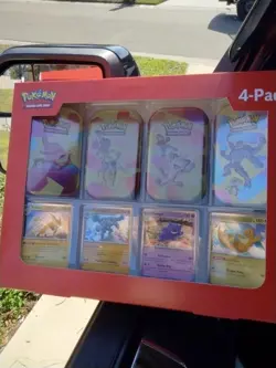 2025 Pokemon TCG: Scarlet And Violet - (4) Mini Tins ALL" 151" 🔥🔥 (8) PACKS !! - Image 1