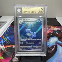 BGS 9.5 GEM MINT 2023 Pokemon Wartortle 171/165 Sv: Scarlet & Violet 151 Holo - Image 1