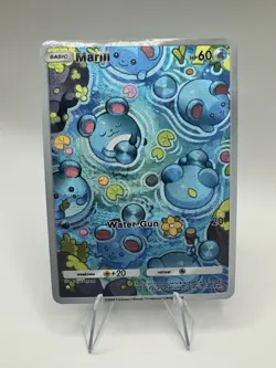 NEW ~ ART CARD Pocket Pokemon Marill Illustration Immersive Textured HOLO - Image 1
