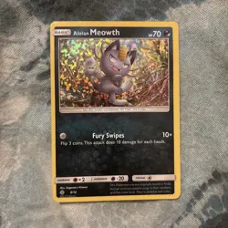 ALOLAN MEOWTH 8/12 MCDONALDS PROMO 2017 POKEMON ENGLISH HOLO PROMO 2017 HOLO NM - Image 1