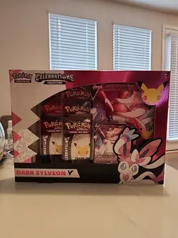 Pokemon TCG Celebrations Collection Box Dark Sylveon V Factory Sealed - Image 1