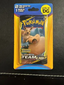 Pokemon Team Up Sealed 2 Pack Mini Blister DG Eevee Snorlax Gx FACTORY SEALED - Image 1