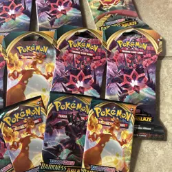 Darkness Ablaze Sleeved Booster/ PACK lot of 13 / Pokemon Tcg /Sword And Shield 820650807138 - Image 3