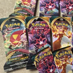 Darkness Ablaze Sleeved Booster/ PACK lot of 13 / Pokemon Tcg /Sword And Shield 820650807138 - Image 4