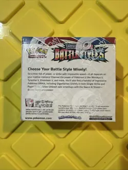 Pokemon TCG Sword and Shield - Battle Styles Booster Box Factory Sealed 36 packs 820650818189 - Image 3