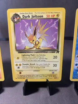 Pokemon Team Rocket Eeveelutions Dark Flareon 35/82 Jolteon 38/82 Vaporeon 45/82 - Image 3