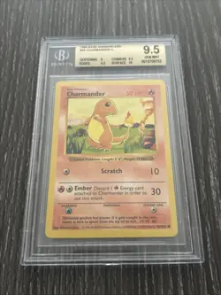 1999 Pokemon Shadowless Base Set Charmander #46 BGS 9.5 - Image 1