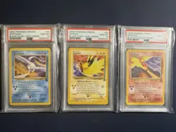 Aoki Error Birds PSA 10 Gem Mint Moltres, Zapdos, Articuno Pokemon - Image 1