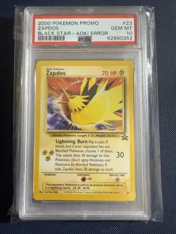 Aoki Error Birds PSA 10 Gem Mint Moltres, Zapdos, Articuno Pokemon - Image 5