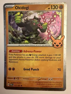 Okidogi 111/167 Cosmos Holo Rare 2024 Pokemon TCG Trick or Trade Halloween - Image 1