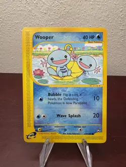 Pokemon Card - Wooper Aquapolis 117/147 Non Holo - MP - Image 1