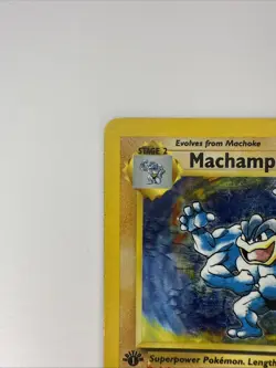 Pokemon TCG Machamp Holo Rare 1st Edition Base Set 8/102 - Image 2
