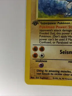 Pokemon TCG Machamp Holo Rare 1st Edition Base Set 8/102 - Image 5
