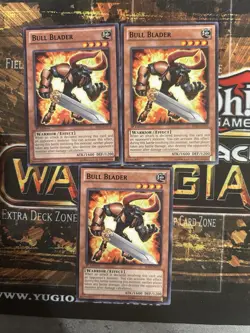 Yu-Gi-Oh! Bull Blader 1st Edition Black Rare X3 NM Playset - Image 1