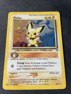 Pokemon Pichu Holo Rare Card 12/111 Neo Genesis 2000 WOTC - Image 1