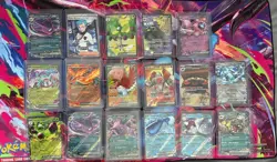 POKEMON: DESTINED RIVALS TEAM ROCKET TCG LOT OF 16 EX/ FULL ART CARDS ENGLISH - Image 1