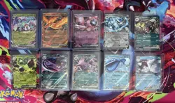 POKEMON: DESTINED RIVALS TEAM ROCKET TCG LOT OF 16 EX/ FULL ART CARDS ENGLISH - Image 3