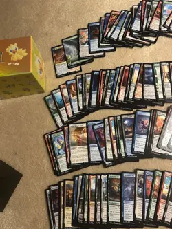 Final Fantasy MTG Chocobo Bundle Opened: 2 Promo Packs+Wheel+Bulk+Art Cards - Image 1