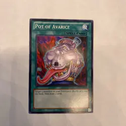 Yugioh Pot of Avarice AP02-EN019 Unlimited edition near mint condition card - Image 1