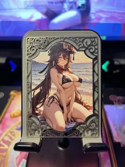 Goddess Story Metal Card Serialized Anime Waifu Hu Tao - Image 1